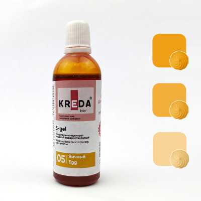 Краситель водорастворимый KREDA S-gel яичный, 80г