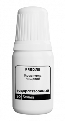Краситель водорастворимый Prime-gel KREDA белый, 10мл 