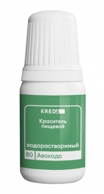 Краситель водорастворимый Prime-gel KREDA авокадо, 10мл 