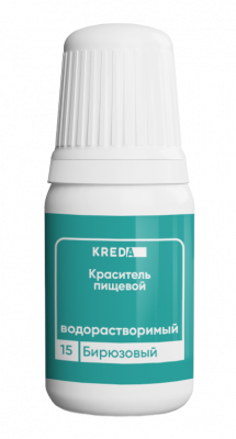 Краситель водорастворимый Prime-gel KREDA бирюзовый, 10мл