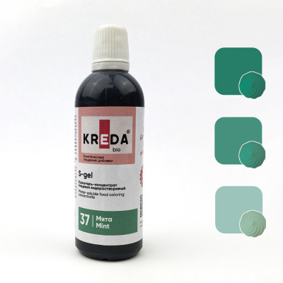 Краситель водорастворимый KREDA S-gel мята, 80г