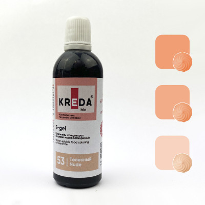Краситель водорастворимый KREDA S-gel телесный, 80г