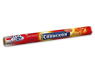 Фольга Саянская, рулон 44см×10м, толщина 14мкм