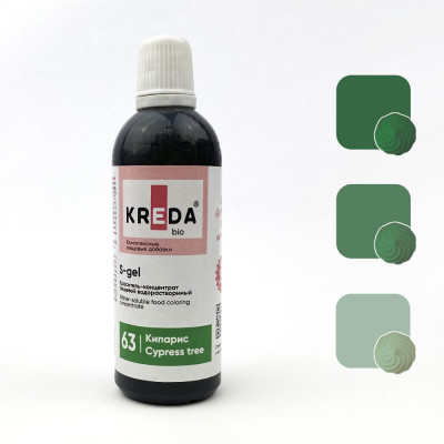 Краситель водорастворимый KREDA S-gel кипарис, 80г