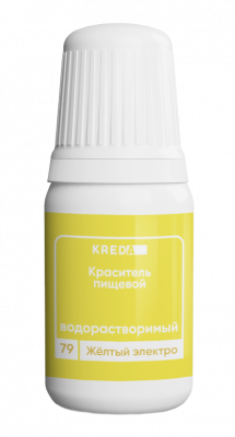 Краситель водорастворимый Prime-gel KREDA, жёлтый электро, 10мл