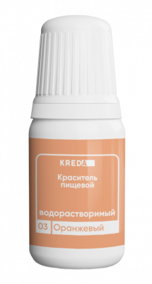 Краситель водорастворимый Prime-gel KREDA, оранжевый, 10мл