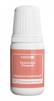 Краситель водорастворимый Prime-gel KREDA, персиковый нектар, 10мл