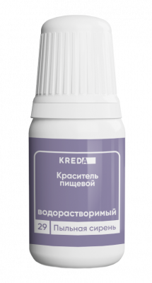 Краситель водорастворимый Prime-gel KREDA, пыльная сирень, 10мл