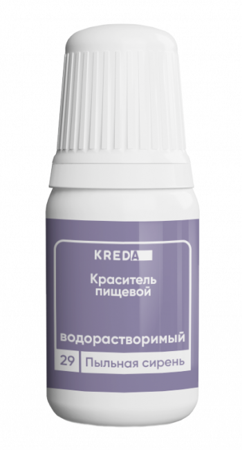 Краситель водорастворимый Prime-gel KREDA, пыльная сирень, 10мл