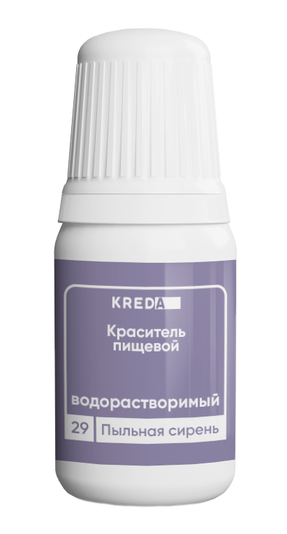 Краситель водорастворимый Prime-gel KREDA, пыльная сирень, 10мл