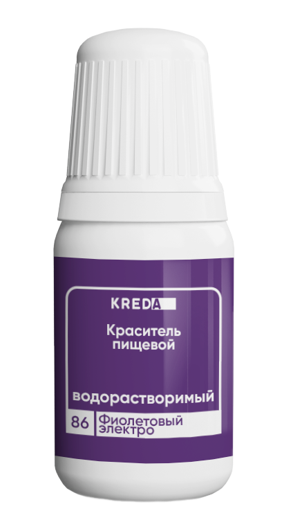Краситель водорастворимый Prime-gel KREDA, фиолетовый электро, 10мл
