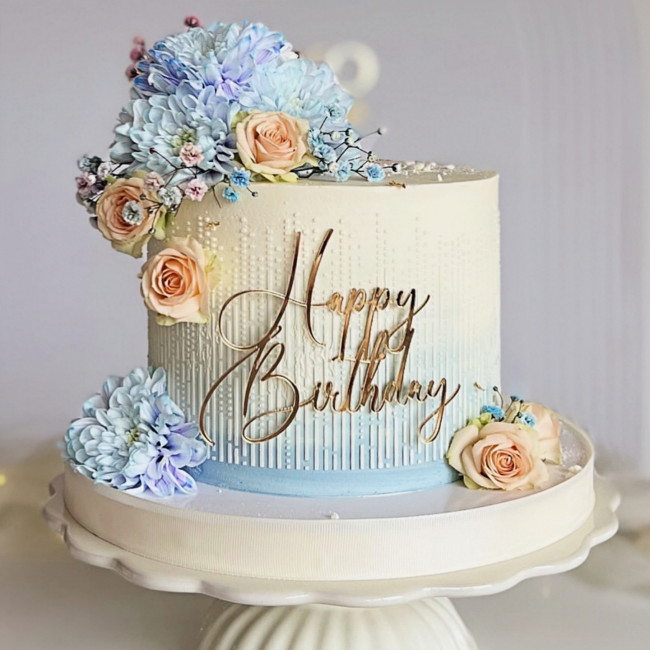Топпер боковой «Happy Birthday» 