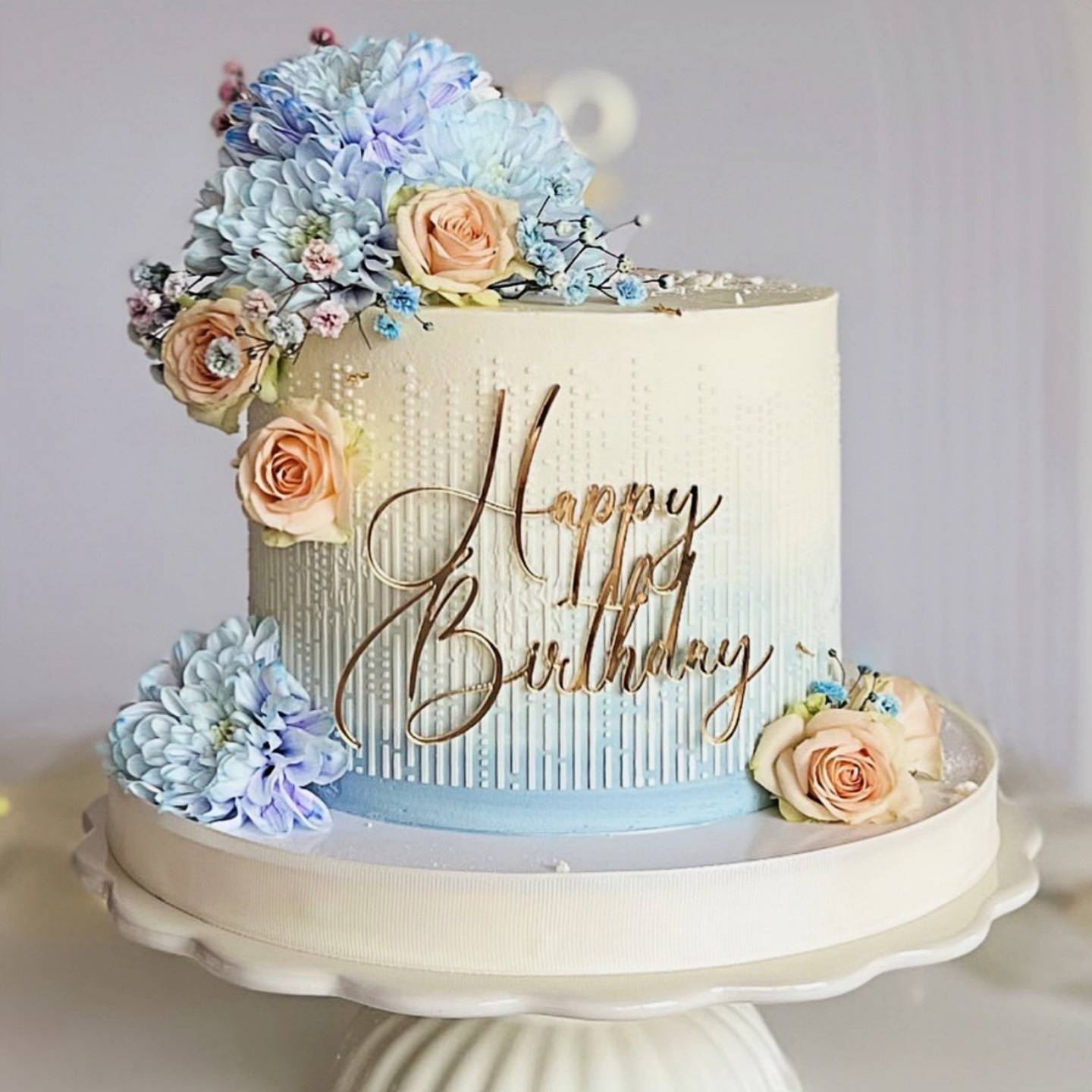 Топпер боковой «Happy Birthday» 