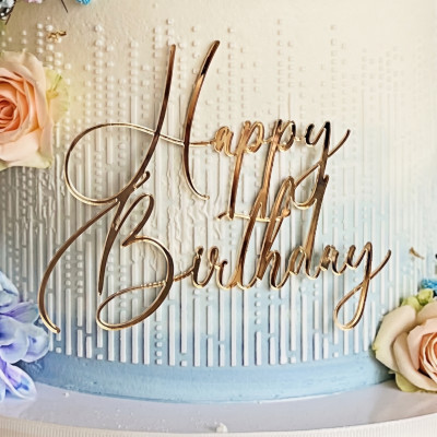 Топпер боковой «Happy Birthday» 