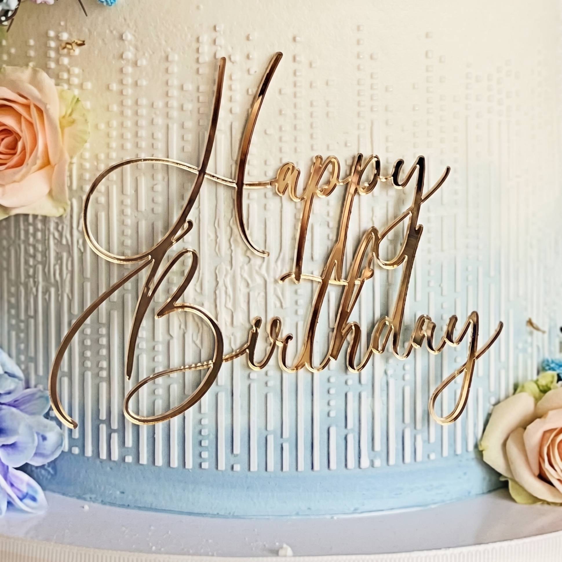 Топпер боковой «Happy Birthday» 