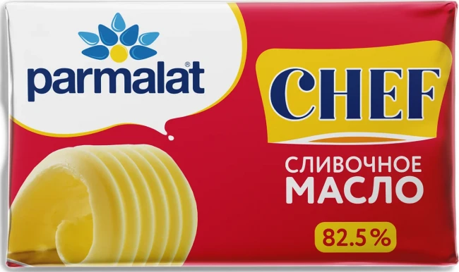 Масло сливочное традиционное Parmalat, 82,5%, 180г