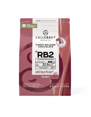 Шоколад рубиновый Ruby 32,8% Callebaut