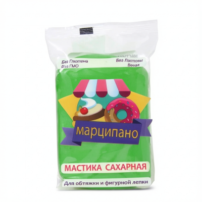 Мастика Марципано, Caria Foods, зелёная, 1кг