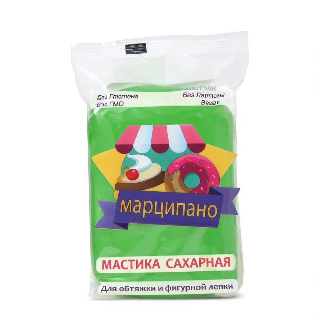 Мастика Марципано, Caria Foods, зелёная, 1кг