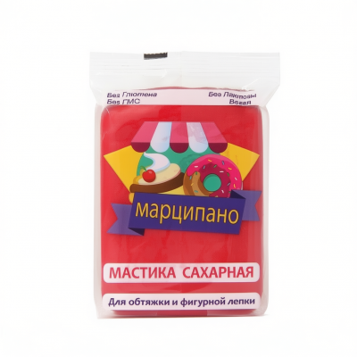 Мастика Марципано, Caria Foods, красная, 1кг 