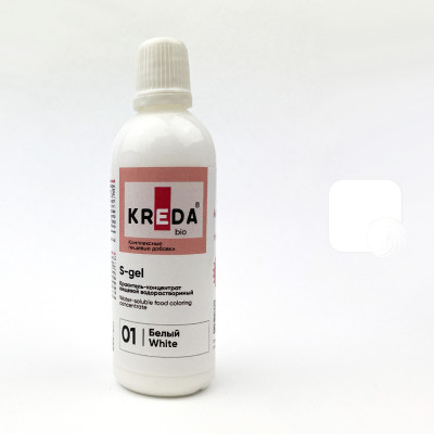 Краситель водорастворимый KREDA S-gel белый, 80г